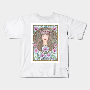 Mother Earth Gddess Full Print Kids T-Shirt